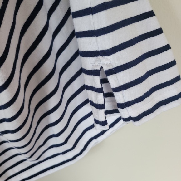 Lands End Cotton Jersey Sleeveless Swim Cover-Up Striped Dress Small - Picture 5 of 6